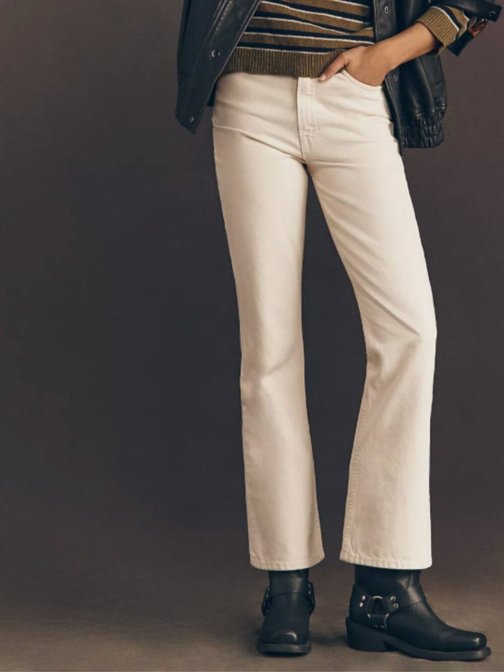 Mother Superior The Scooter Skimp High Rise Boot Cut Jeans Size 34 NWT